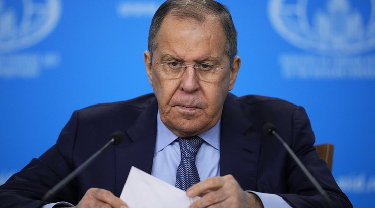 Szergej Lavrov orosz külügyminiszter / Fotó: MTI/AP/Alekszandr Zemljanyicsenko