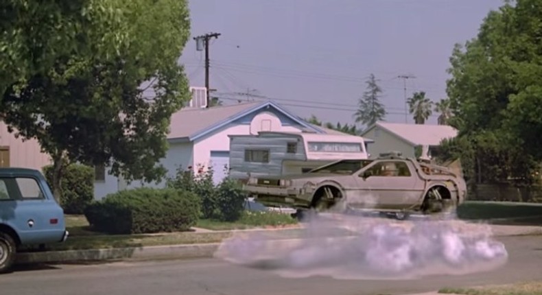 But Toyota has lofty plans for the vehicle that's being modeled after the one in Back to the Future, which can drive and fly.