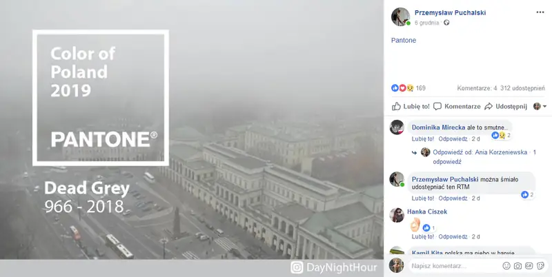 Kolor roku 2019 PANTONE wg Przemysława Puchalskiego