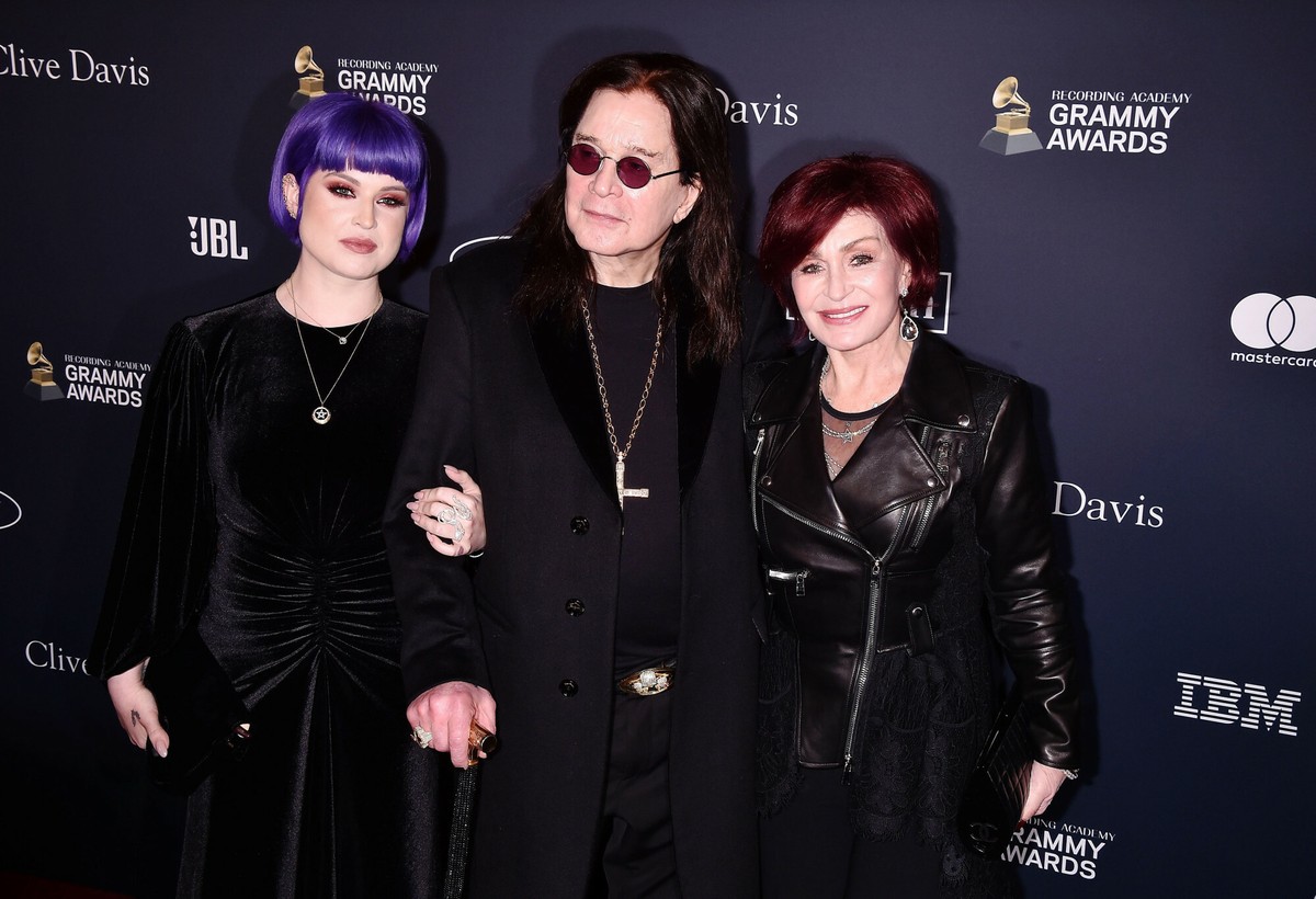 Ozzy Osbourne z córką Kelly i żoną Sharon