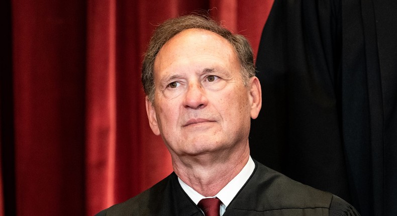 Associate Justice Samuel Alito sits for a photo at the Supreme Court on April 23, 2021.Erin Schaff/Getty Images