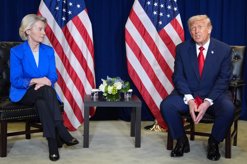 Ursula fon der Lajen i Donald Tramp