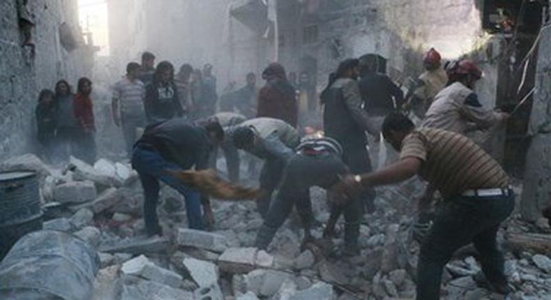 Targeted air strikes kill 5 rescue workers near Syria's Aleppo - monitor