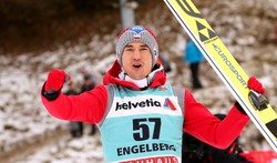 PŚ w skokach: Kamil Stoch wskoczył na podium. Domen Prevc najlepszy w Engelbergu