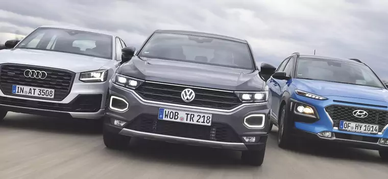 Volkswagen T-Roc kontra Hyundai Kona i Audi Q2 - małe SUV-y w natarciu!