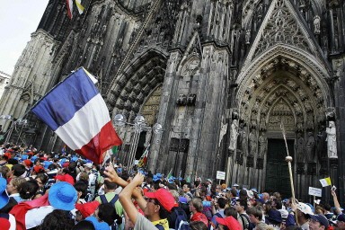 GERMANY-POPE-WYD-CATHEDRAL