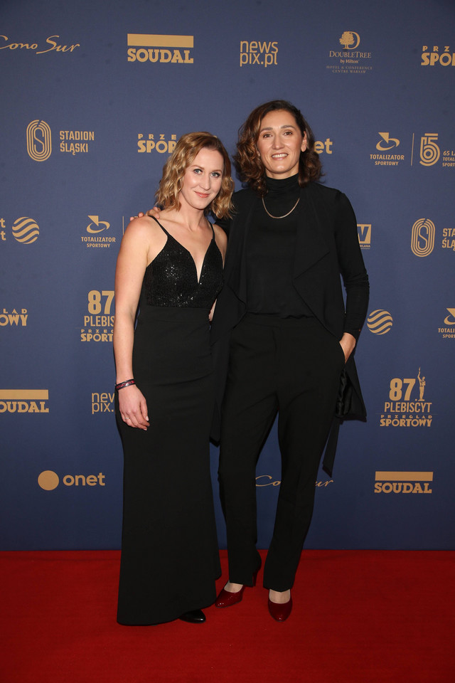 Gala Mistrzów Sportu: Jolanta Ogar-Hill (z prawej) i Agnieszka Skrzypulec