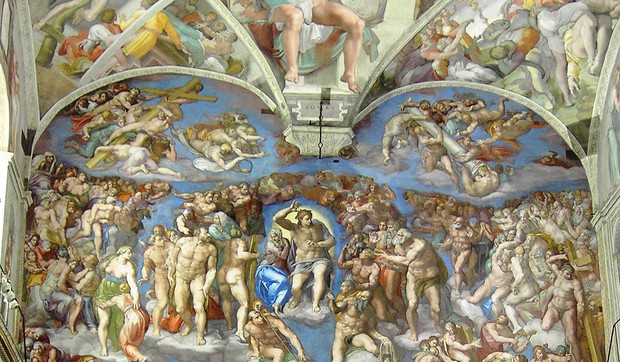 sikstinska kapela mikelandjelo strasni sud