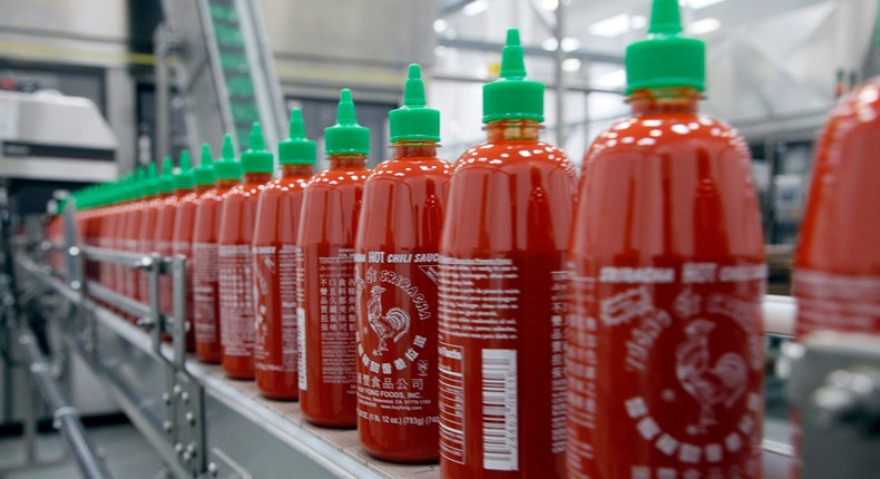 Huy Fong Foods, maker of sriracha, can't produce more of the chili sauce because of a chili pepper shortage.