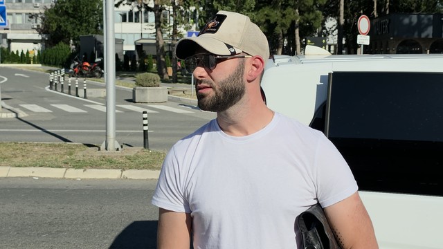 Marko Gačić sa aerodroma