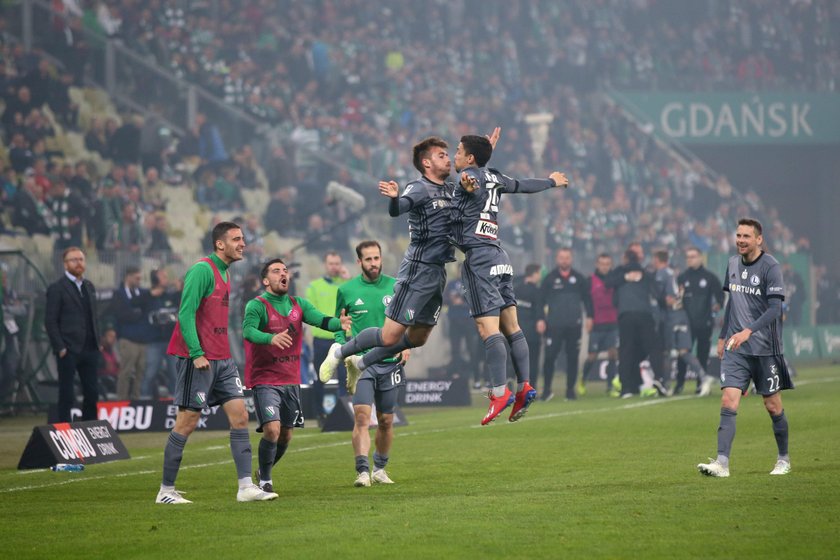 Pilka nozna. Ekstraklasa. Lechia Gdansk - Legia Warszawa. 27.04.2019