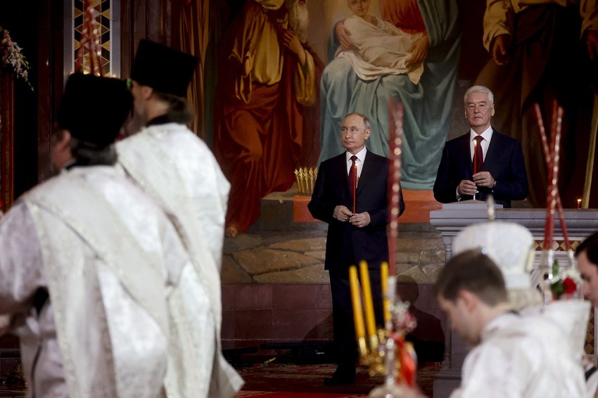 Putin na uskršnjoj liturgiji