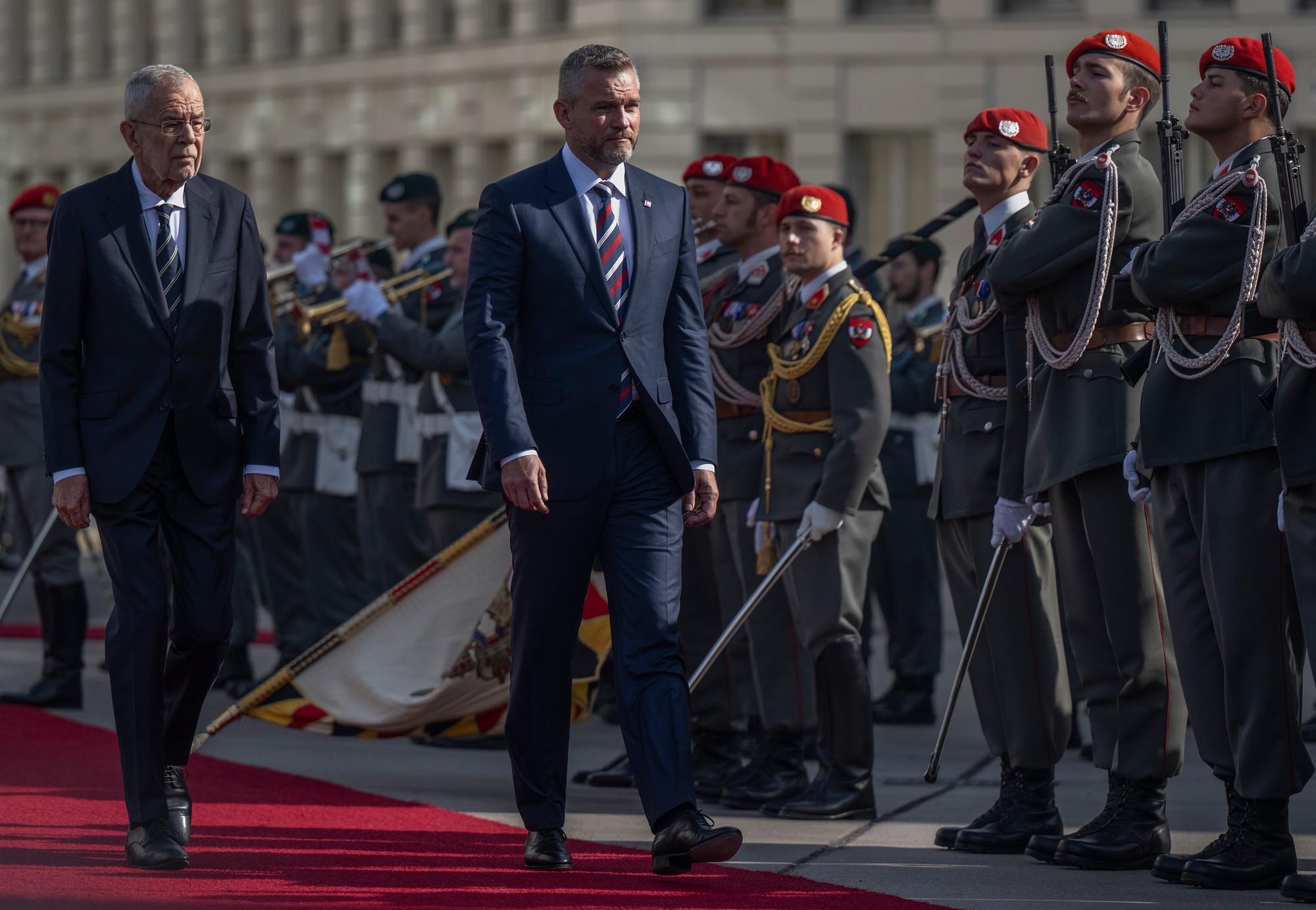 Peter Pellegrini a rakúsky spolkový prezident Alexander Van der Bellen.