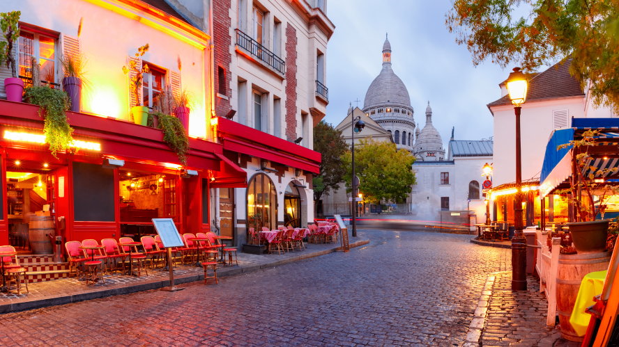 Montmartre w Paryżu