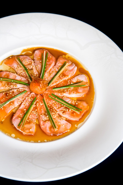 Salmon Sashimi New Style - popisowe danie Nobu