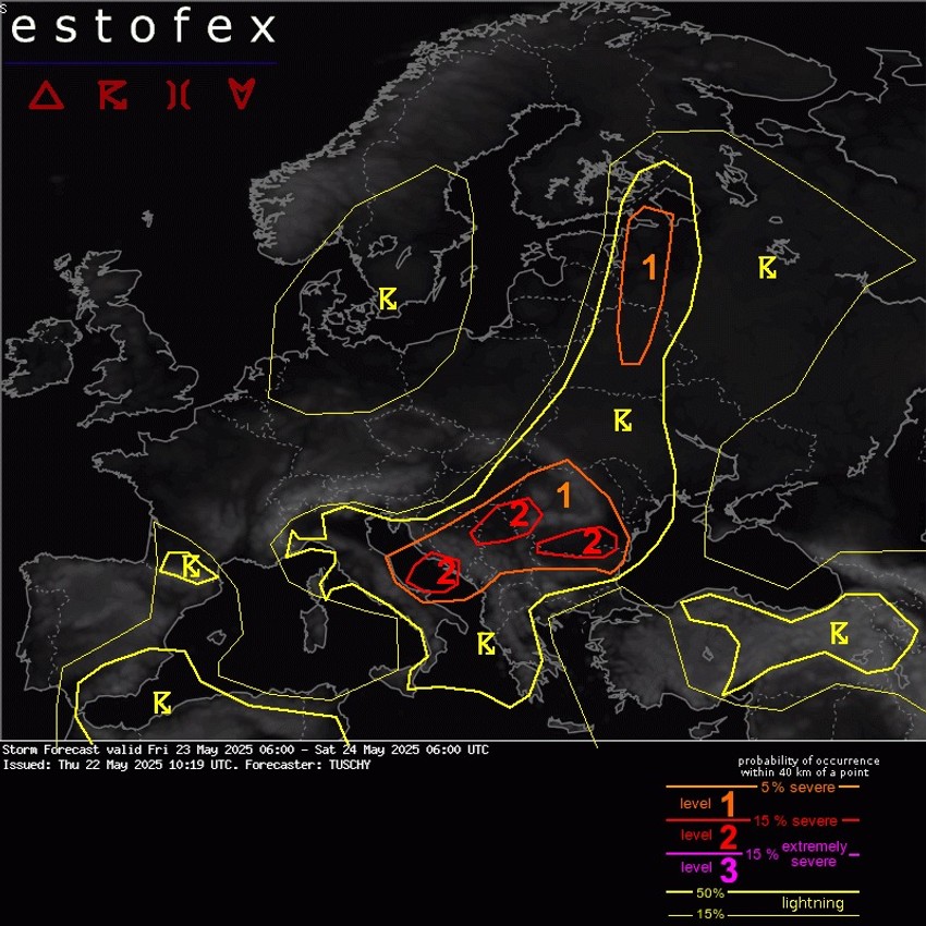 Očekuje se olujno nevreme jačine 2. nivoa