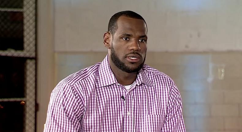 LeBron James during The Decision.via YouTube/ESPN