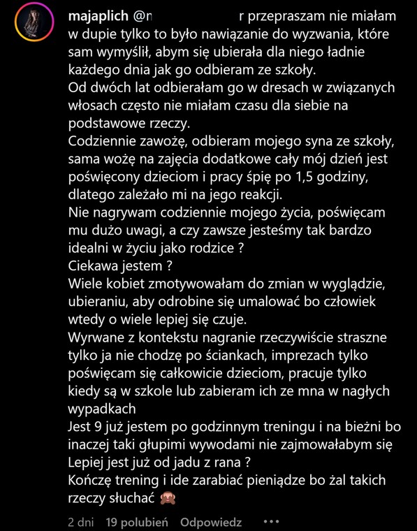 Maja Rutkowski en Instagram