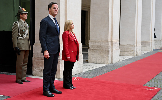 Mark Rutte i Giorgia Meloni