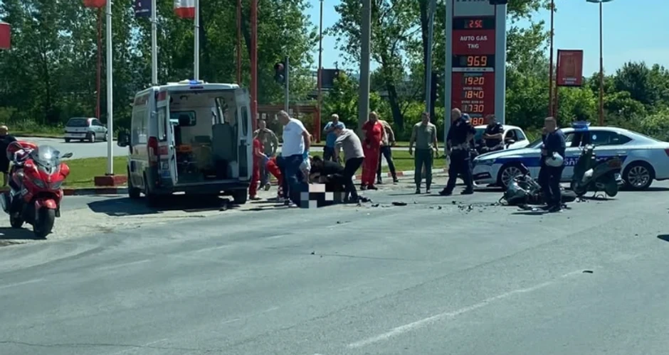 Oboren motociklista na Zrenjaninskom putu