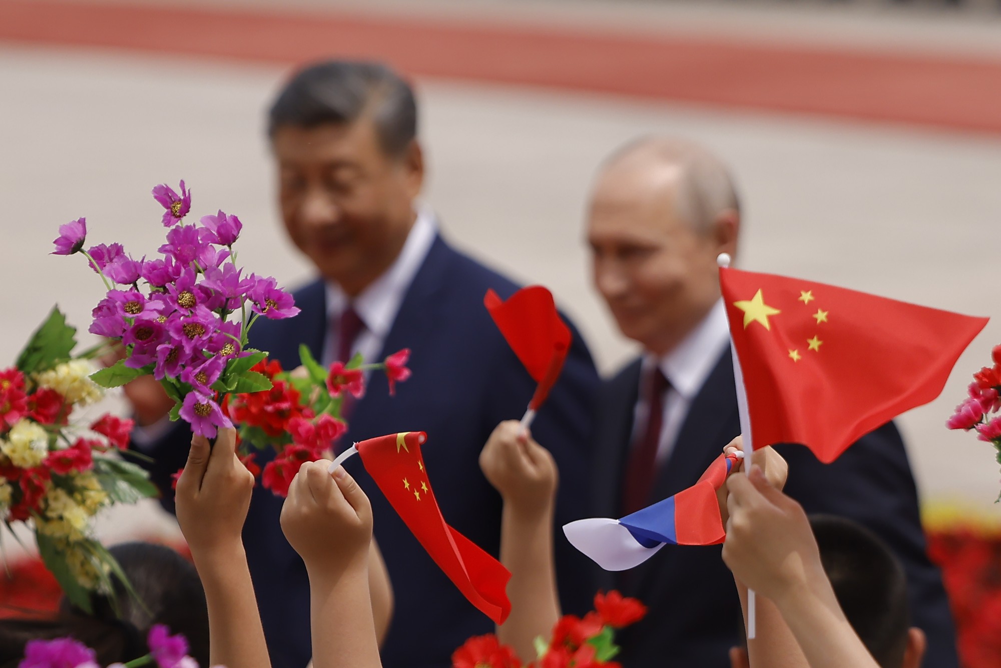 Ruský prezident Vladimir Putin a čínsky prezident Si Ťin-pching.