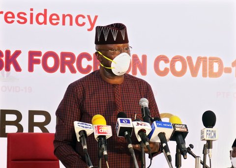 Chairman of the Presidential Task Force for the control of COVID-19, Mr Boss Mustapha. [Twitter/@DigiCommsNG]