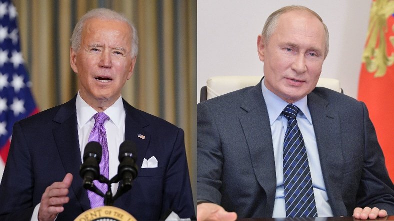 Jode Biden oraz Władimir Putin