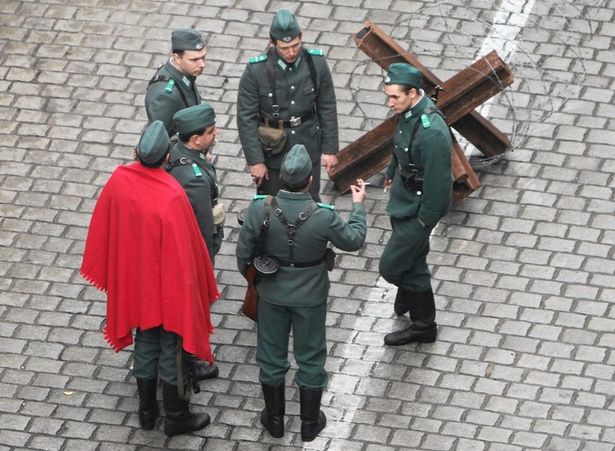 Plan zdjeciowy filmu 'St. James Place' w reżyserii Stevena Spielberga