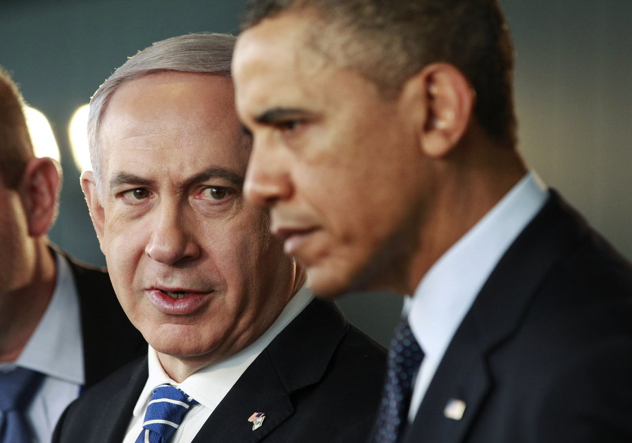 Obama and Netanyahu.