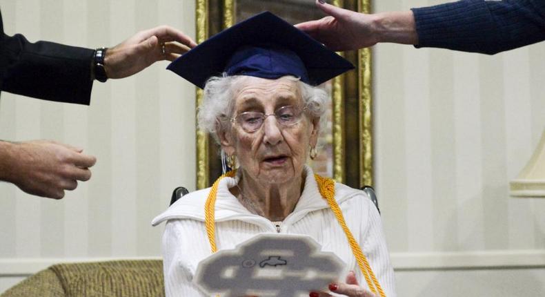 Meet 97-year-old woman who just finished from secondary school 