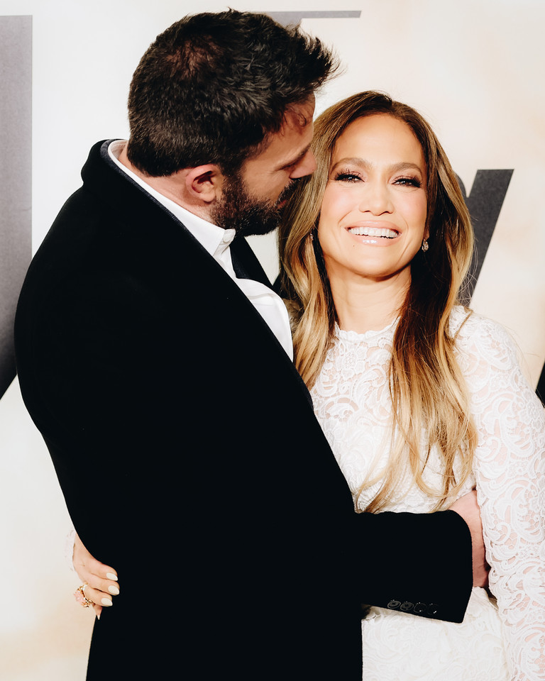 Ben Affleck i Jennifer Lopez na premierze filmu "Marry Me", 2022 r.