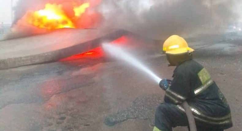 Fire at Lagos hospital, firefighters respond promptly/Illustration.