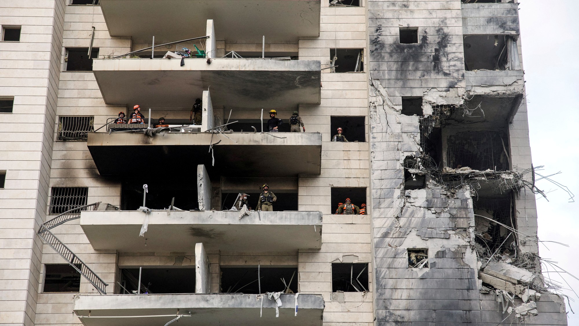 Raketový útok z Iránu na Izrael, REUTERS/Itay Cohen