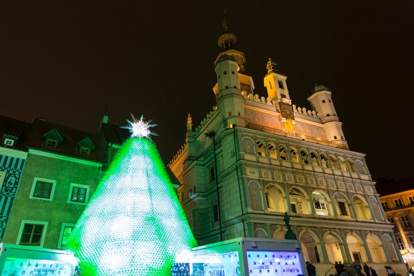 Choinka przy poznańskim ratuszu