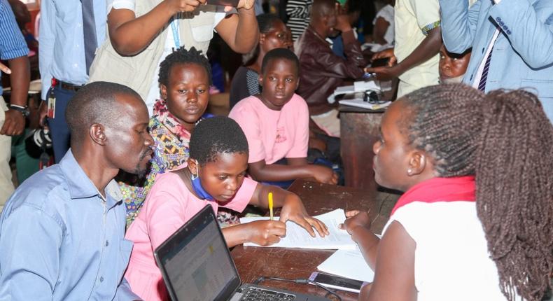 The program staff working with young girls