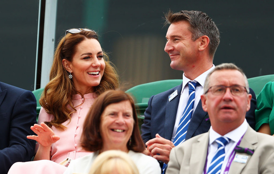 Wimbledon: Kate Middleton cała w różu
