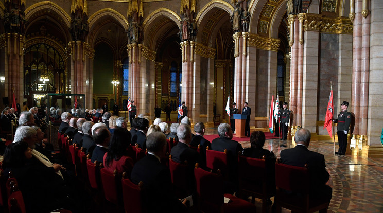 Áder János adta át a Kossuth Nagydíjat és a Kossuth-díjat / MTI Fotó: Koszticsák Szilárd