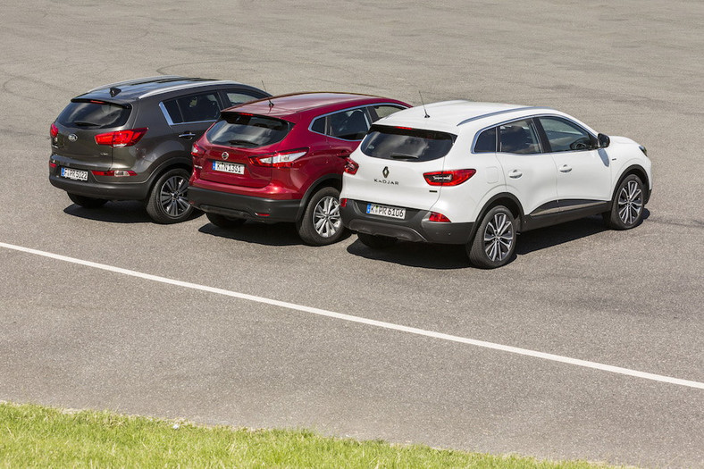 Kia Sportage, Nissan Qashqai, Renault Kadjar