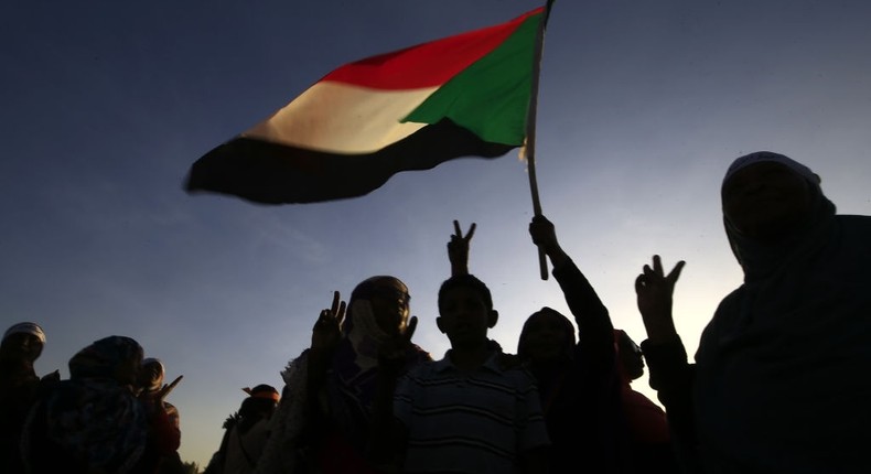 [FILE] Sudanese women march in Khartoum to mark International Day for Eliminating Violence against Women, in the first such rally held in the northeast African country in decades, on November 25, 2019. - Chanting Freedom, peace, justice, the catchcry of the protest movement that led to autocrat Omar al-Bashir's ouster in April, the demonstrators took to the streets in the Burri district, a site of regular anti-Bashir protests earlier this year. (Photo by Ashraf SHAZLY / AFP) (Photo by ASHRAF SHAZLY/AFP via Getty Images)