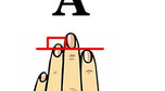 1. Typ A: Palec serdeczny jest dłuższy od wskazującego