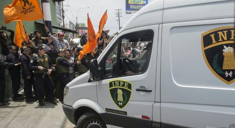 Peru's opposition leader Keiko Fujimori was taken from the Palace of Justice to a women's prison in Lima, where she could stay for three years as a graft probe unfolds