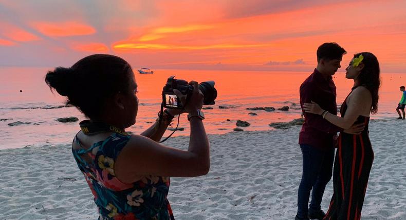 Cruise ship photographer and videographer Nataly Vargas said her favorite part of her job is making lasting memories for guests.Courtesy of Nataly Vargas