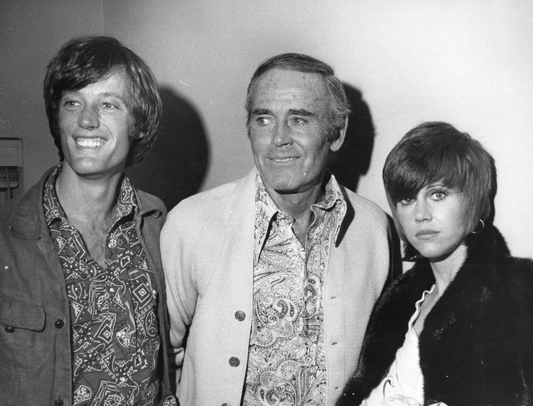 Peter, Henry i Jane Fonda w 1969 r.