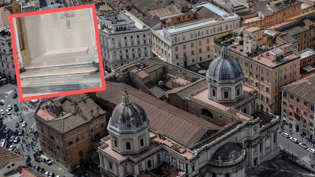 Napis "Franciscus" na płycie nagrobnej papieża Franciszka jest mało widoczny. Rozważane są poprawki