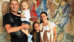 Sloba Đurković sa porodicom