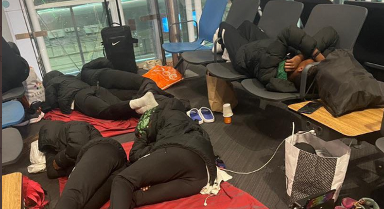 U20 WWC: Nigeria’s Falconets sleep on floor at airport after exiting tournament