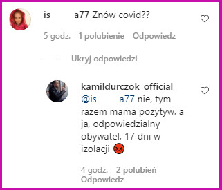 Kamil Durczok na Instagramie