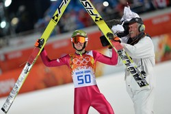 Kamil Stoch: Medal dedykuje mojej żonie, rodzicom, siostrom i trenerom