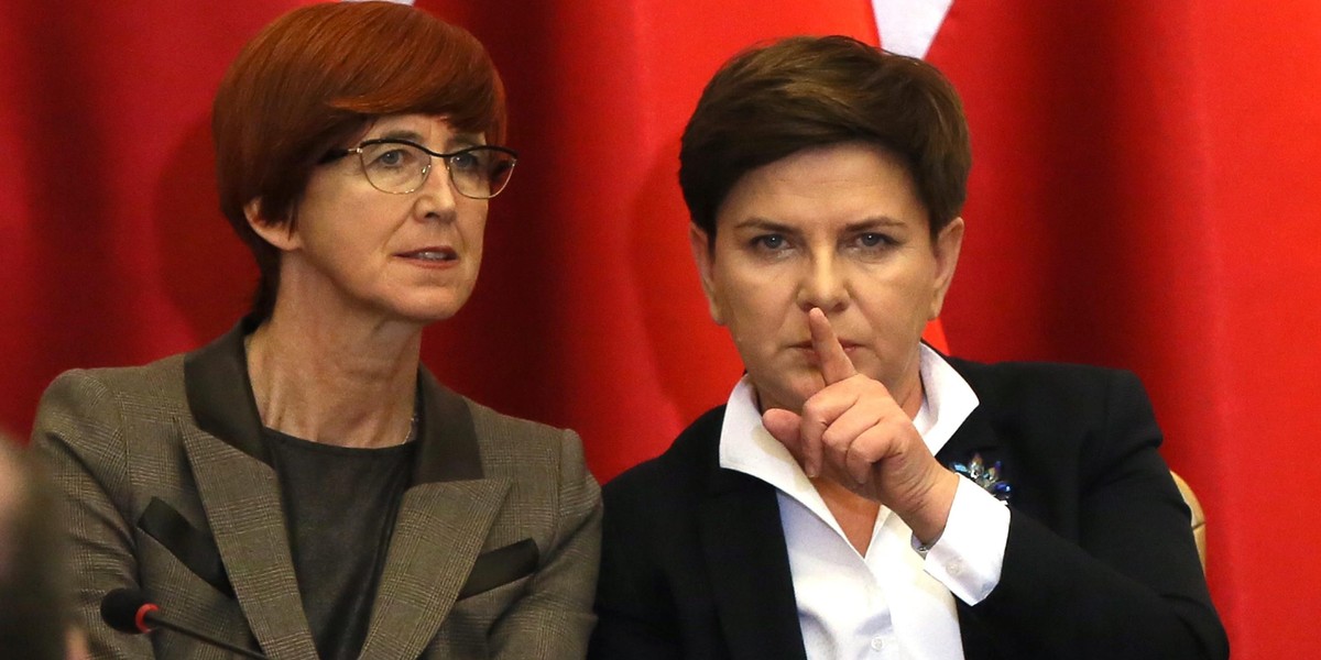 Elżbieta Rafalska i Beata Szydło