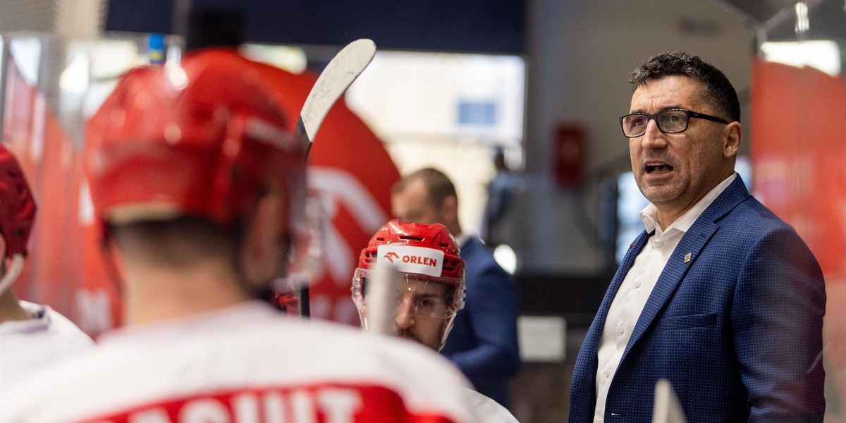 Robert Kalaber, trener naszych hokeistów.